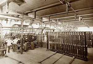Warping Mill in a woollen mill in Bradford