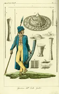 Warrior from the island of Guebe, Maluku Islands