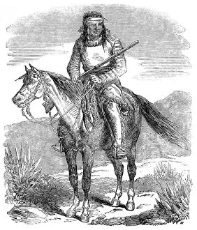 Warrior of the native American Indian Tribe, the Lipan, c.18