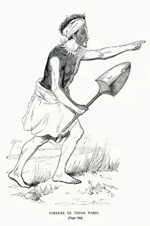 Tonga Prints: A Warrior from Tonga