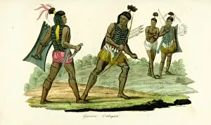 Warriors in breastplates from Ombai (Ombay)