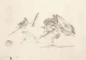 John Thomas Baines Prints: Warriors dancing
