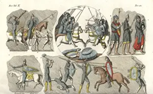 Chivalry Prints: Warriors and their weapons from the 9th to 11th century