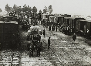 The Wars - France / Drawing rations from railhead. Mericourt The Wars - France / Drawing rations from railhead. Mericourt