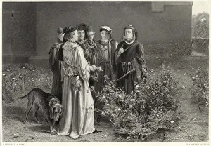 Allegiance Gallery: Wars of the roses: nobles picking roses to show allegiances