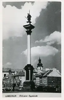 1644 Prints: Warsaw - Poland - Sigismunds Column