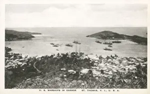 US Warships in St. Thomas harbour - US Virgin Islands