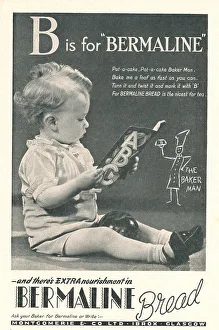 Promoting Prints: Wartime Bermaline Bread Advertisement