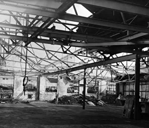Images Dated 24th February 2011: Wartime bomb damage, paintshop in Hendon, north London