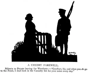 Casualty Prints: Wartime cartoon, A Cheery Farewell