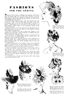 Wartime fashion section, Britannia and Eve, 1940