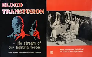 Wartime leaflet, blood transfusion service