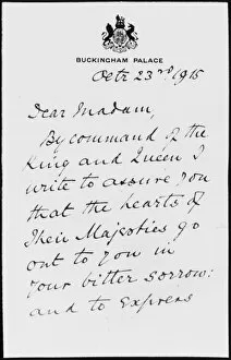 Wartime letter of condolence