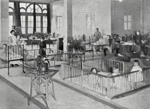 Pens Prints: Wartime Nursery for refugee children, Earls Court, London