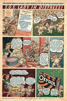 Bubbles Prints: Wartime Oxydol Comic Strip Advertisement