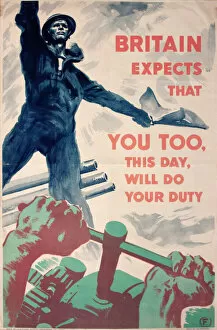 Effort Gallery: Wartime poster, Britain Expects