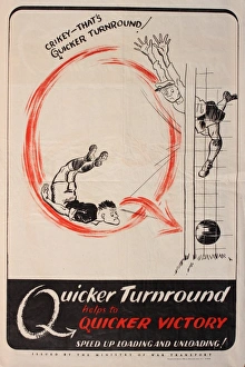 Images Dated 27th June 2011: Wartime poster, Quicker Turnround