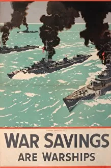 Wartime poster, War Savings Are Warships