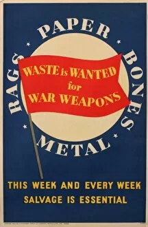 Images Dated 27th June 2011: Wartime salvage poster