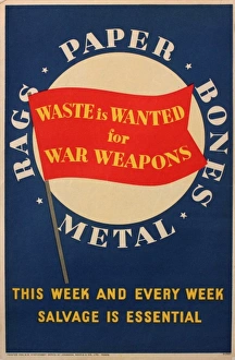 Images Dated 27th June 2011: Wartime salvage poster