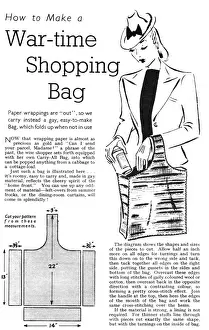 Mend Prints: Wartime shopping bag