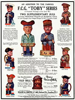 Advertisements Gallery: Wartime Toby jugs, WW1