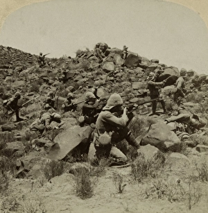 The Warwicks skirmishing with Boers near Weppener The Warwicks skirmishing with Boers near Weppener