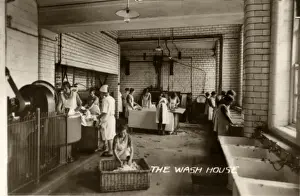 Greenock Prints: Wash House at Orphan Homes of Scotland, Bridge of Weir