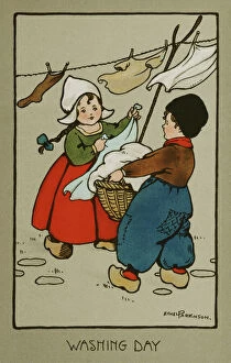 Images Dated 14th April 2008: Washing Day, by Ethel Parkinson