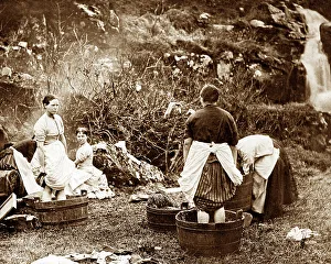 Skye Prints: Washing day on Skye Victorian period