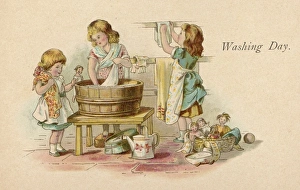 Washing Dolls Clothes