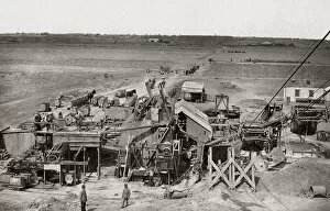 Washing Gear, Kimberley diamond mine, South Africa, c.1888