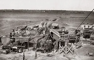 Kimberley Prints: Washing Gear, Kimberley diamond mine, South Africa, c. 1888