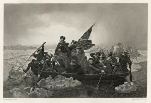1776 Gallery: Washington crossing the Delaware River