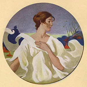 Columbia Prints: Washington DC - Library of Congress Mural - The Four Seasons