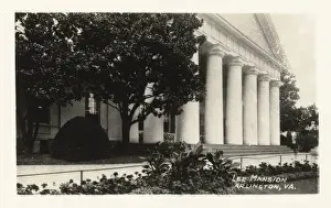 Collectors Prints: Washington DC, USA - Arlington House, Robert E. Lee Memorial