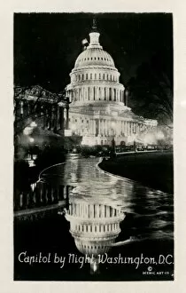 Senate Gallery: Washington DC, USA - Capitol by Night