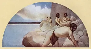 Washington DC, USA - Library of Congress Mural - The Cairn