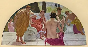 Washington DC, USA - Library of Congress Mural - Jason