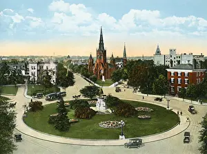 Locations Prints: Washington DC, USA - Thomas Circle
