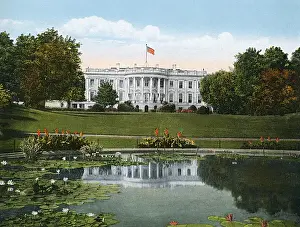 Presidential Prints: Washington DC, USA - The White House - South Front