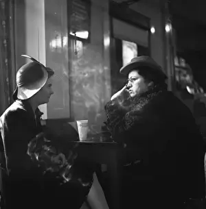 Gossiping Prints: Washington, DC Women gossiping in a drugstore over cokes