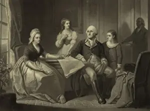 Washington and his family