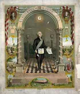 Washington Collection: Washington as a Freemason