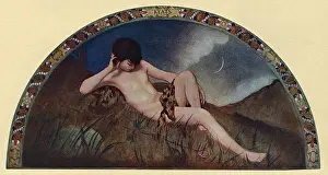 Murals Prints: Washington, Library of Congress Mural - Keats Endymion