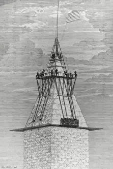 Cap Stone Prints: Top of the Washington Monument. Setting the capstone