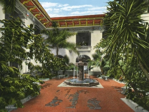 Patio Gallery: Washington - Patio and Aztec Fountain - Pan-American Union