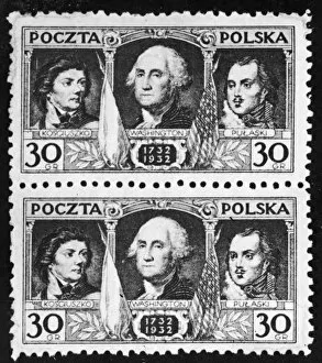 Kosciusko Collection: Washington / Polish Stamp