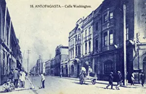 Sweeping Prints: Washington Street, Antofagasta, Chile, South America
