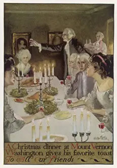 America Prints: WASHINGTON XMAS DINNER